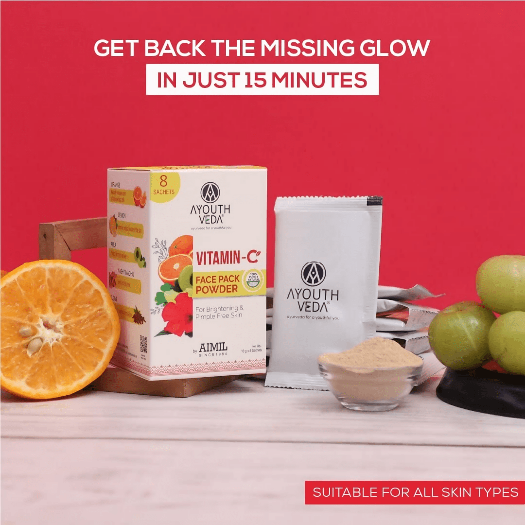 Ayouthveda Vitamin C Face Pack Powder - Swadesiicart