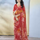 Maroon Georgette Designer Printed Ready to Wear Saree - Samyana | Swadesiicart