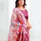 Shree Shyam Fashion Linen Cotton Pink Saree
