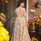 Aayaa Designer Printed Full Flared Suit