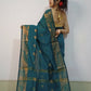 Exclusive Collection Beautiful Purssion Green Cotton Silk Woven Handloom Saree With Running Blouse Piece - Swadesiicart