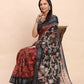 Shree Shyam Fashion Linen Cotton Maroon Saree