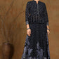 Juniper Women Black Georgette Printed Flared Lehenga Choli Sets | Swadesiicart