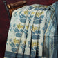 Shades Of Off White And Grey Printed Chanderi Saree For Regular/Office Wear By Gayathri Reddy Designer Studio | Swadesiicart