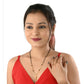 AanyaCentric Gold-Polished Mangalsutra & Ring Set - Swadesiicart