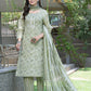 BulBul Fashionista Green Cotton Kurta Set with Dupatta - Swadesiicart