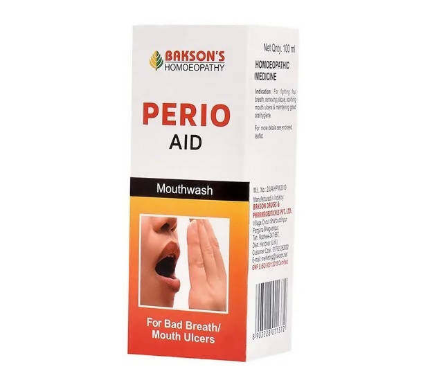 Bakson's Homeopathy Perio Aid Mouth Wash - Limited Time Offer - Swadesiicart