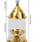 Spillbox Gold-Toned Brass Glass Udupi Diya Pooja Essential | Swadesiicart