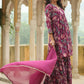 Janasya Purple Georgette Floral Kurta,Bottom & Dupatta | Swadesiicart