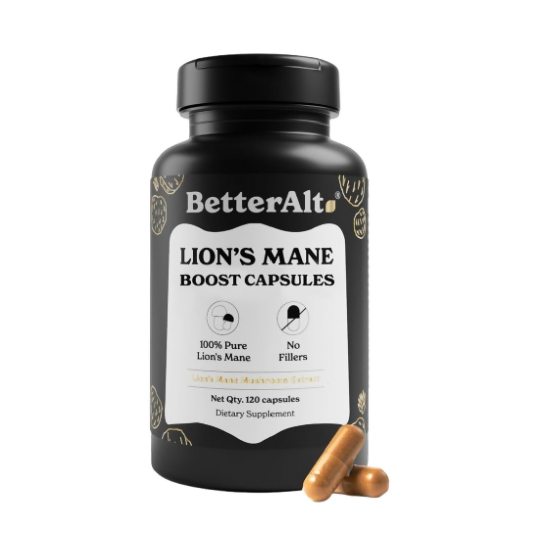 Better Alt Lions Mane Boost Capsules | Swadesiicart