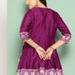 Ahalyaa Women's Traditional wear Tunic - Purple | Swadesiicart