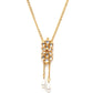 Long Kundan Neckpiece (Gold) - Ruby Raang | Swadesiicart