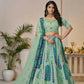 Kesar Fab Sky-Blue Banarasi Silk Embroidered Lehenga | Swadesiicart