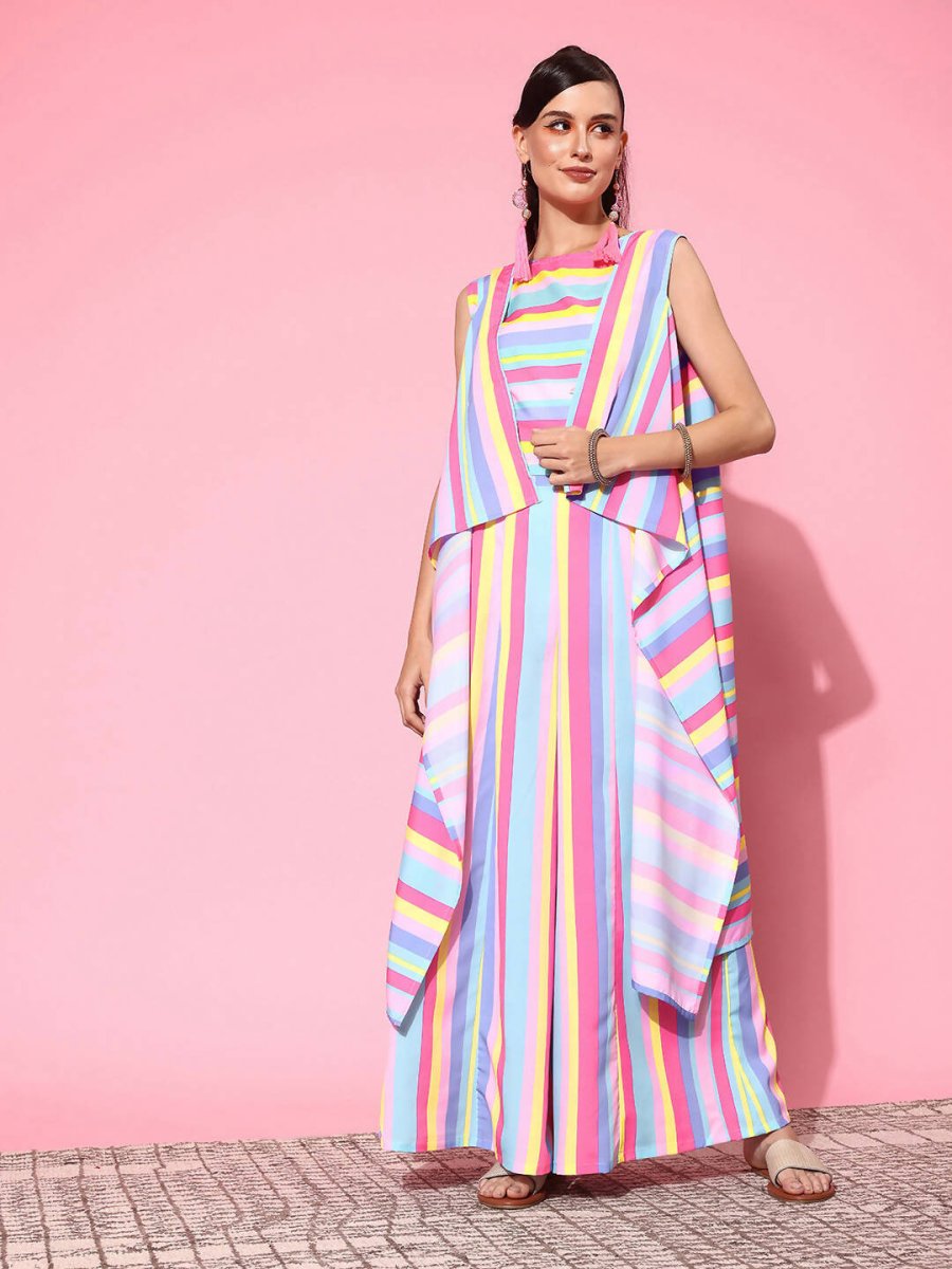 Ahalyaa Women's Traditional Wear Co-ods - Multi | Swadesiicart