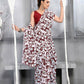 Aayaa Designer Printed Georgette Saree - Multi Color