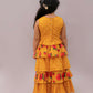 Lil Drama Genda Phool Mustard Choli and Lehanga Set For Girls | Swadesiicart