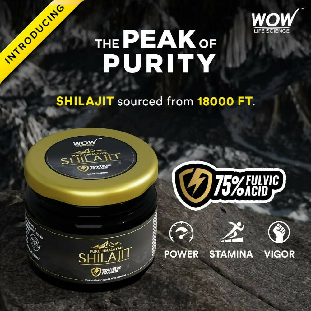 Wow Life Science Pure Himalayan Sj / Sj Resin | Swadesiicart
