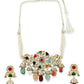 Maharani Multi Kundan Choker with Earrings- Ruby Raang | Swadesiicart