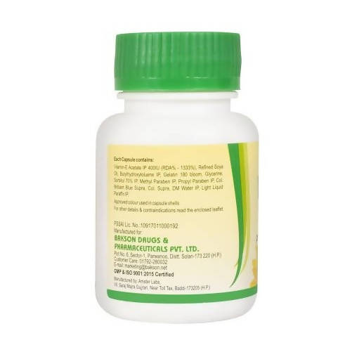 Bakson's Vita-E Capsules | Swadesiicart