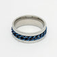 NVR Men's Rhodium Plated Stainless Steel Finger Ring - Swadesiicart