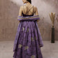 House of Panchhi Lavender Organza Floral Printed Lehenga choli & Dupatta | Swadesiicart