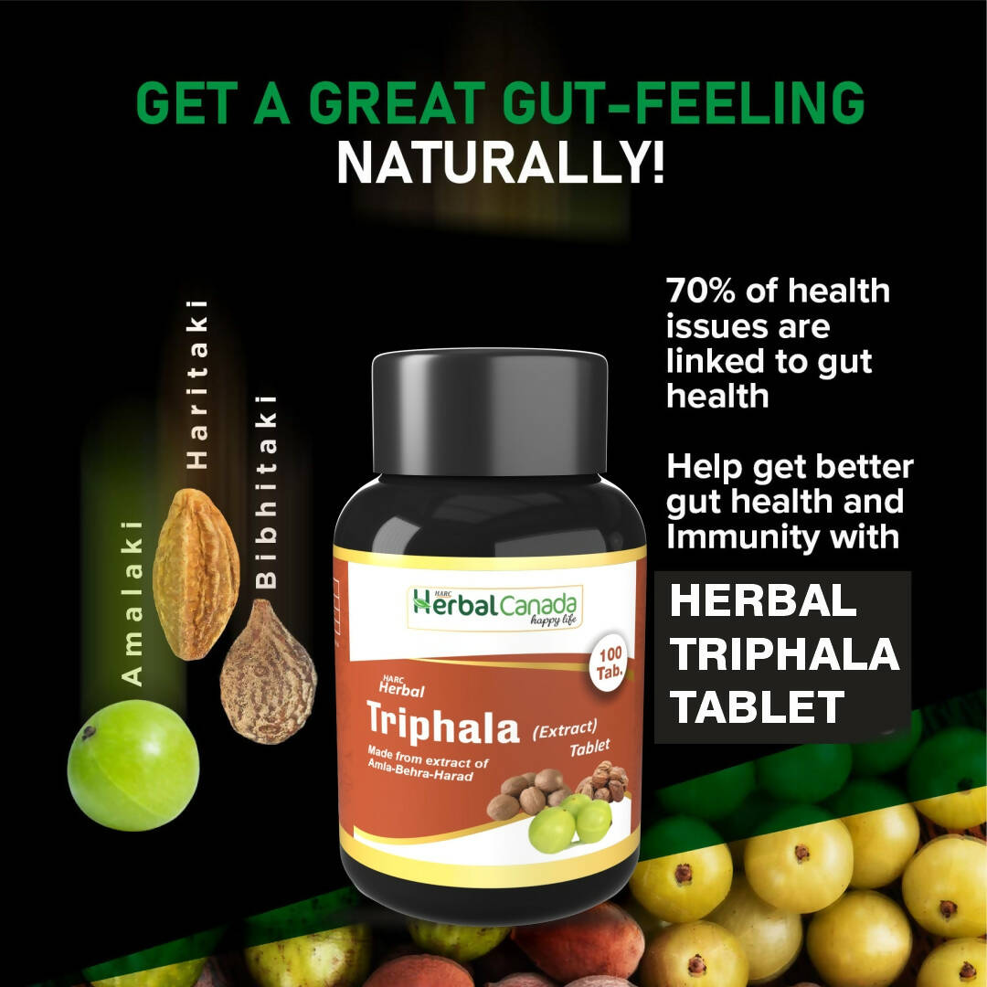 Herbal Canada Triphala Extract Tablets - Swadesiicart