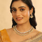 Nuyug 22K Gold Plated Ivory Dusk Kundan Necklace | Swadesiicart