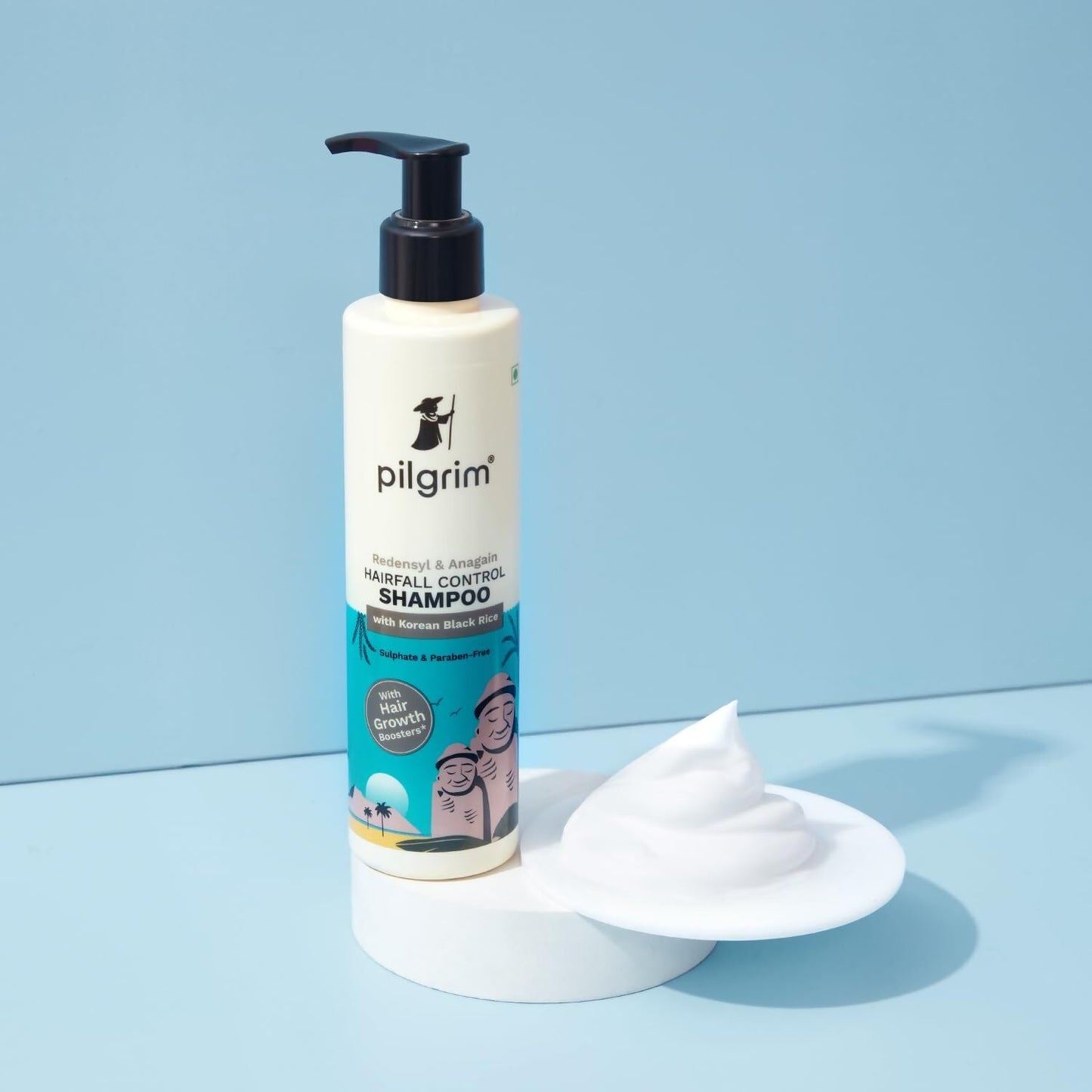 Pilgrim Redensyl & Anagain Hairfall Control Shampoo with Korean Black Rice - Swadesiicart