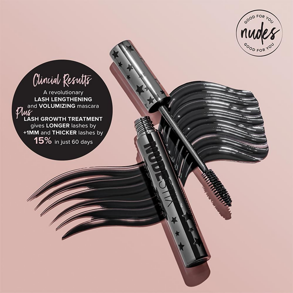 Nudestix Lash Lengthening Mascara - Black - Swadesiicart