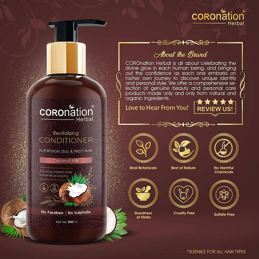 Coronation Herbal Coconut Milk Hair Conditioner - Limited Time Offer - Swadesiicart