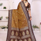 Aastha Fashion Brown South Soft Silk Zari Weaving Saree