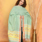 Very Much Indian Handloom Pure Cotton Paithani Dupatta - Sea Green | Swadesiicart