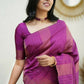 Partywear Designer Pink Banarasi Silk Fancy Saree - Starwalk | Swadesiicart
