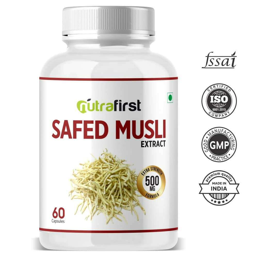 Nutrafirst Safed Musli Extract Capsules - Swadesiicart