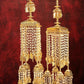 NVR Women's Pack Of 2 Gold-Polished & White Pearl Beaded Bridal Heavy Kaleera Sets - Swadesiicart