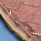 House of Panchhi Peach Net Sequinse Embroidered Lehenga & Blouse with Dupatta | Swadesiicart