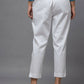 Juniper Women's White Solid Straight Slim Pant | Swadesiicart