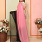 Pink Georgette Pedding Color Printed Ready To Wear Saree - Aalaya | Swadesiicart