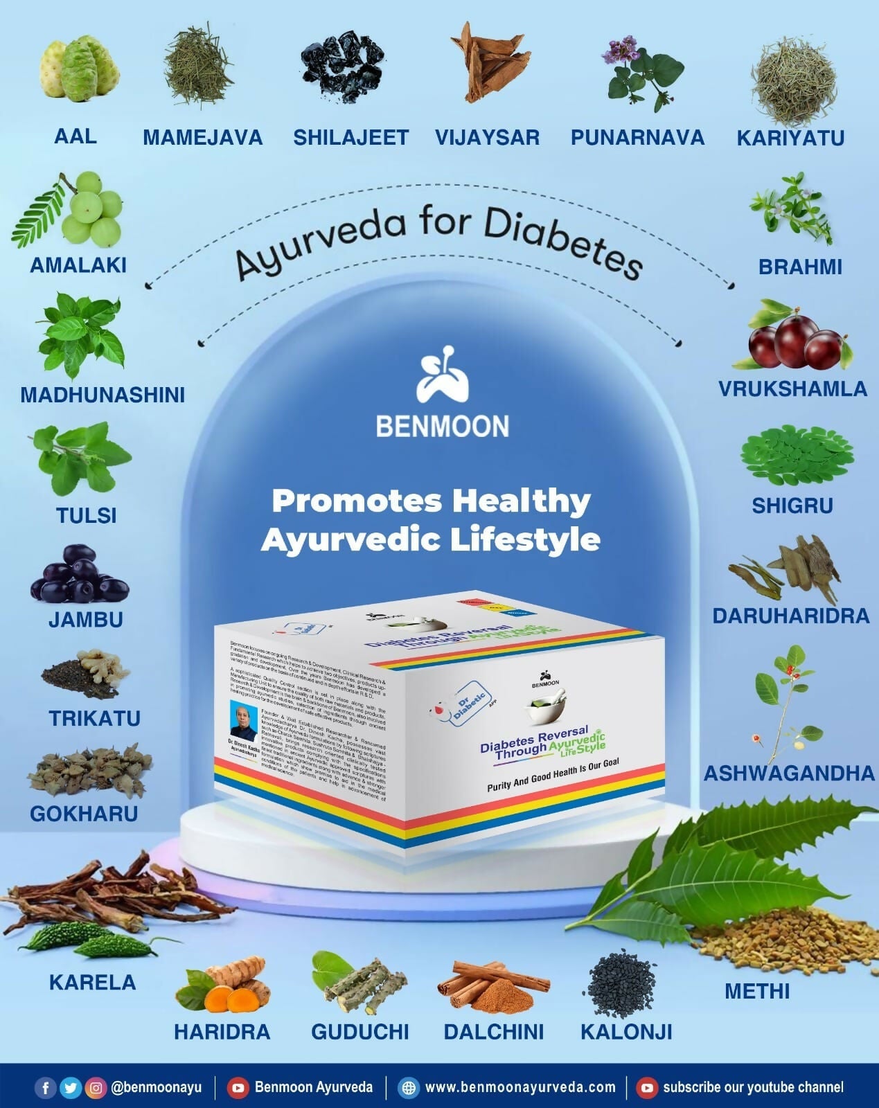 Benmoon Ayurveda Biobetes Crush Sachets - Swadesiicart