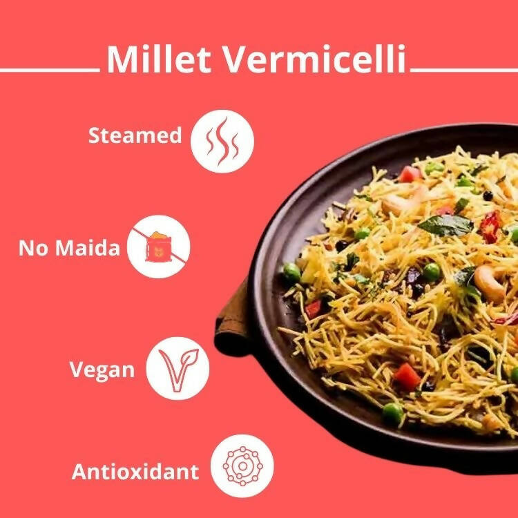 Healthy Master Millet Vermicelli (Seviyan), 190 g - Swadesiicart