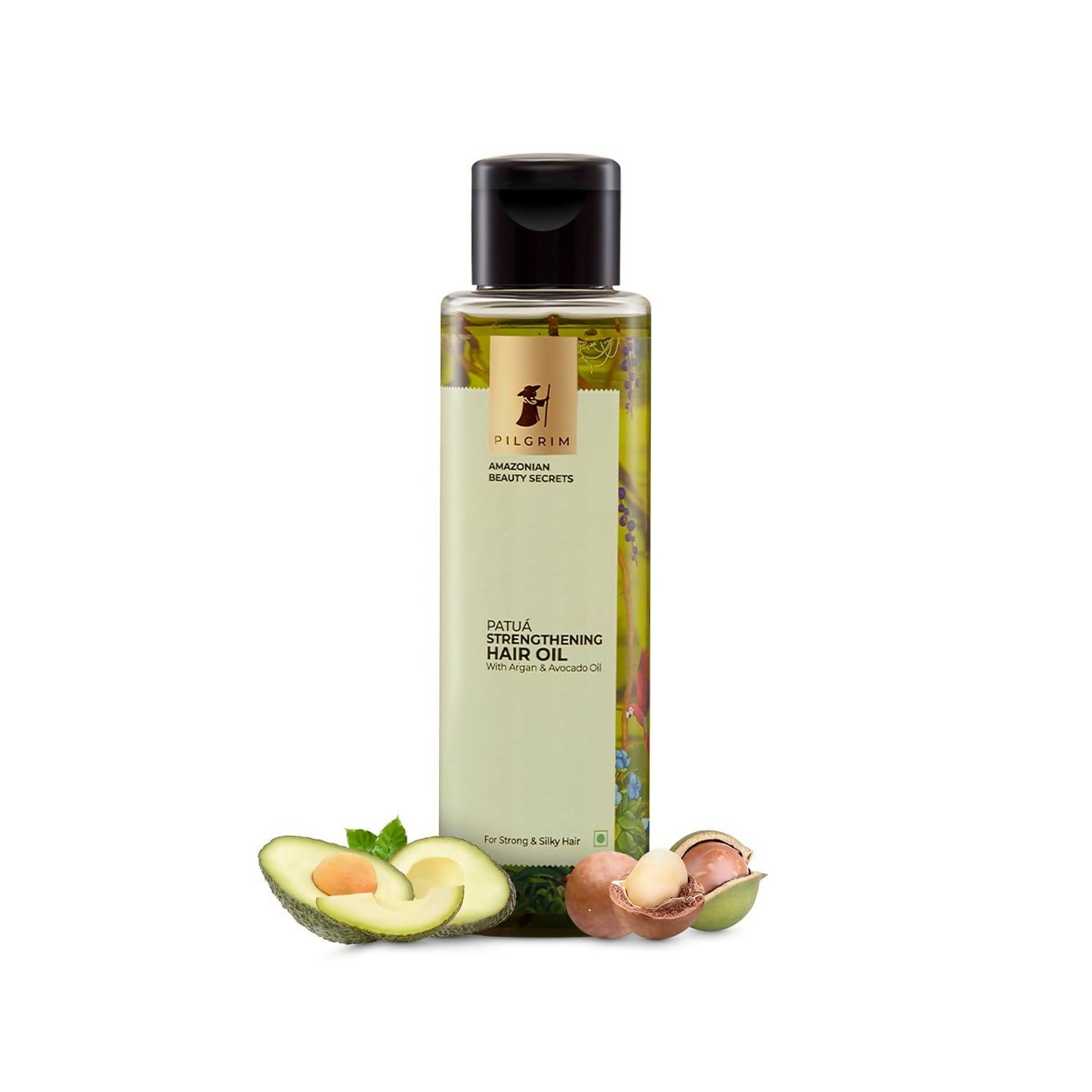 Pilgrim Amazonian Patua Strengthening Hair Oil With Argan & Avocado Oil For Strong & Silky Hair - Pilgrim