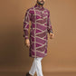 Anaita Purple Printed Cotton Straight Kurta