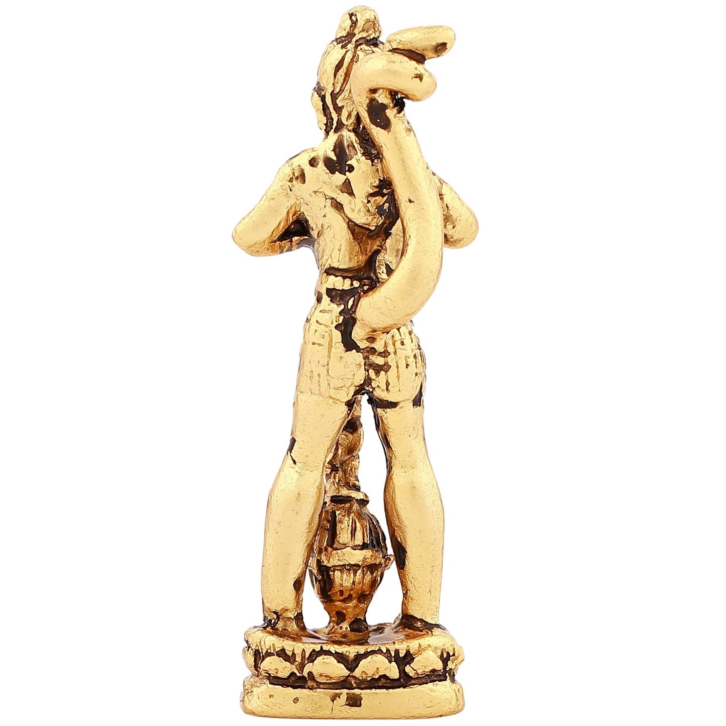 Estele Gold-Polished Hanumanji's showing Lord Rama in his Heart in standing position Idol for Home/Car Décor - Swadesiicart