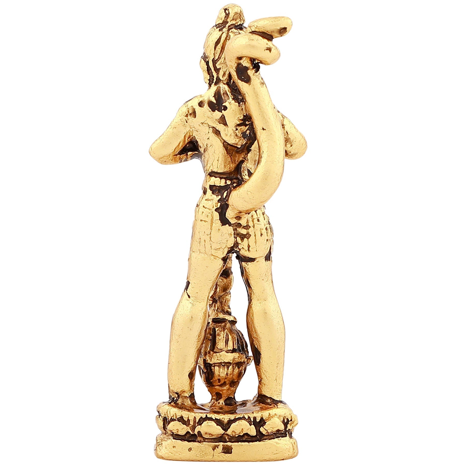 Estele Gold-Polished Hanumanji's showing Lord Rama in his Heart in standing position Idol for Home/Car Décor - Swadesiicart