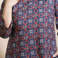 Breathables Geometric Cotton Co-Ord Set – Blue