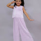 Lil Drama Glam Up Girls Pink Party Top and Pant Set | Swadesiicart