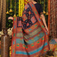 Shree Shyam Fashion Linen Cotton Navy Blue Saree