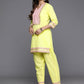 Ahalyaa Women's Traditional Wear Co-ods - Yellow | Swadesiicart