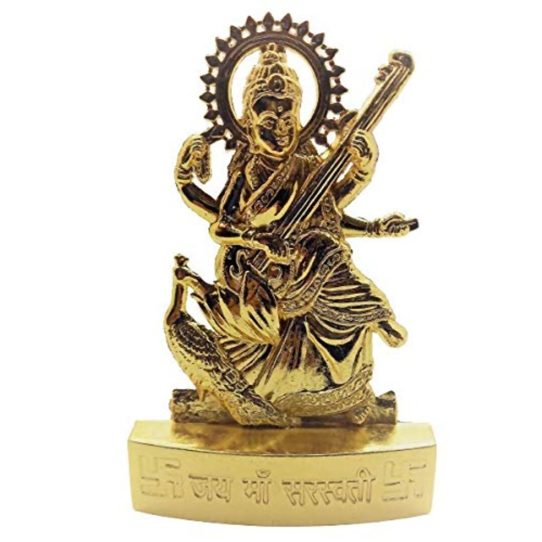 Rudram Handicrafted Maa Saraswati Vidya Devi Idol - Swadesiicart