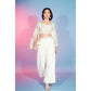 Off White Georgette Sequence With Thread Designer Co-Ord Set - Flory - Swadesiicart